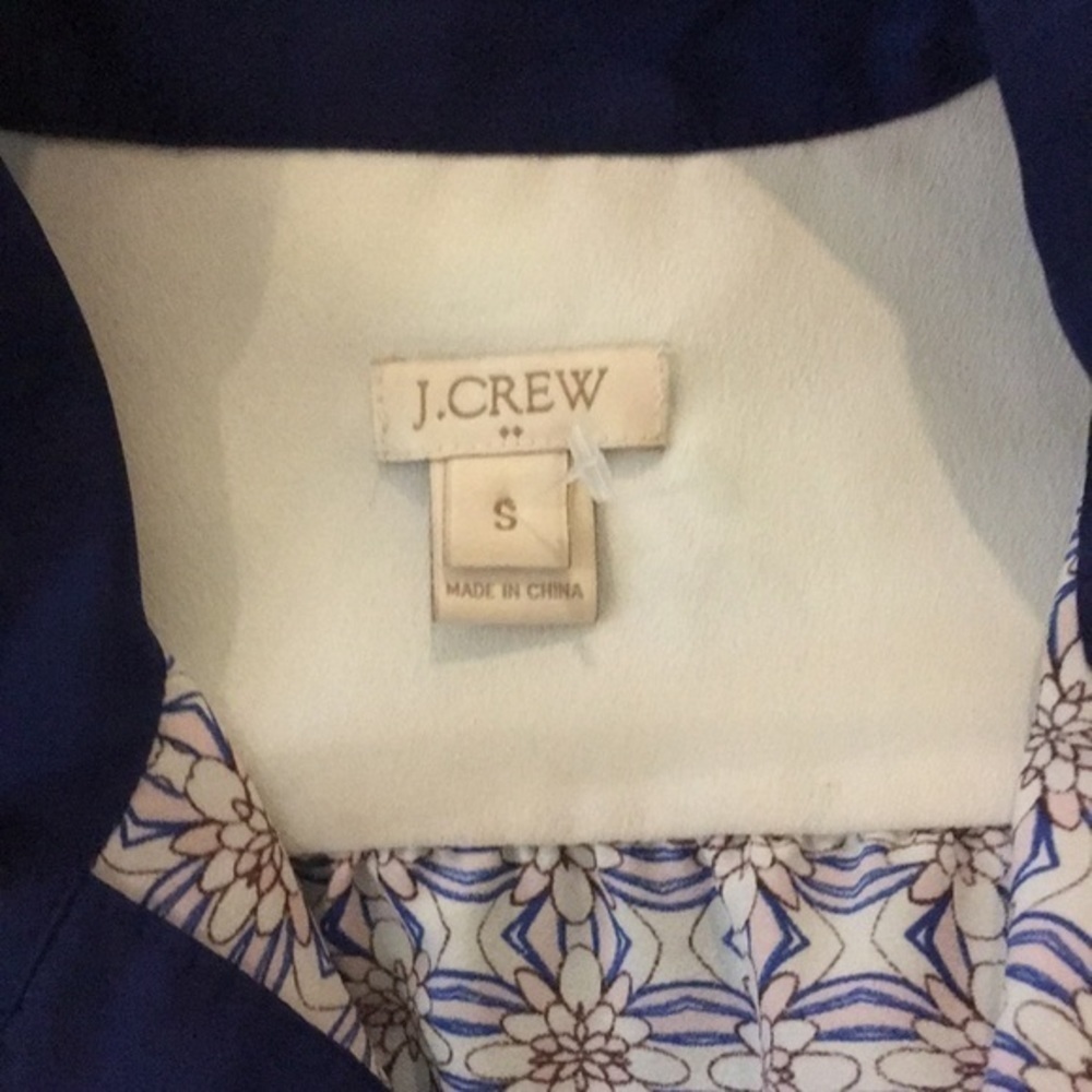 J. Crew scarf print  long sleeve blouse Sz Sm Med - Picture 6 of 6